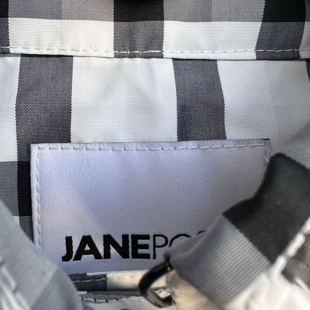 Jane Post $495 Vichy Check Double Breasted Trench Coat Women’s Medium NEW - Picture 13 of 13